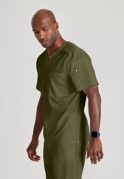 Murphy 2-Pocket V-Neck Scrub Top - Olive