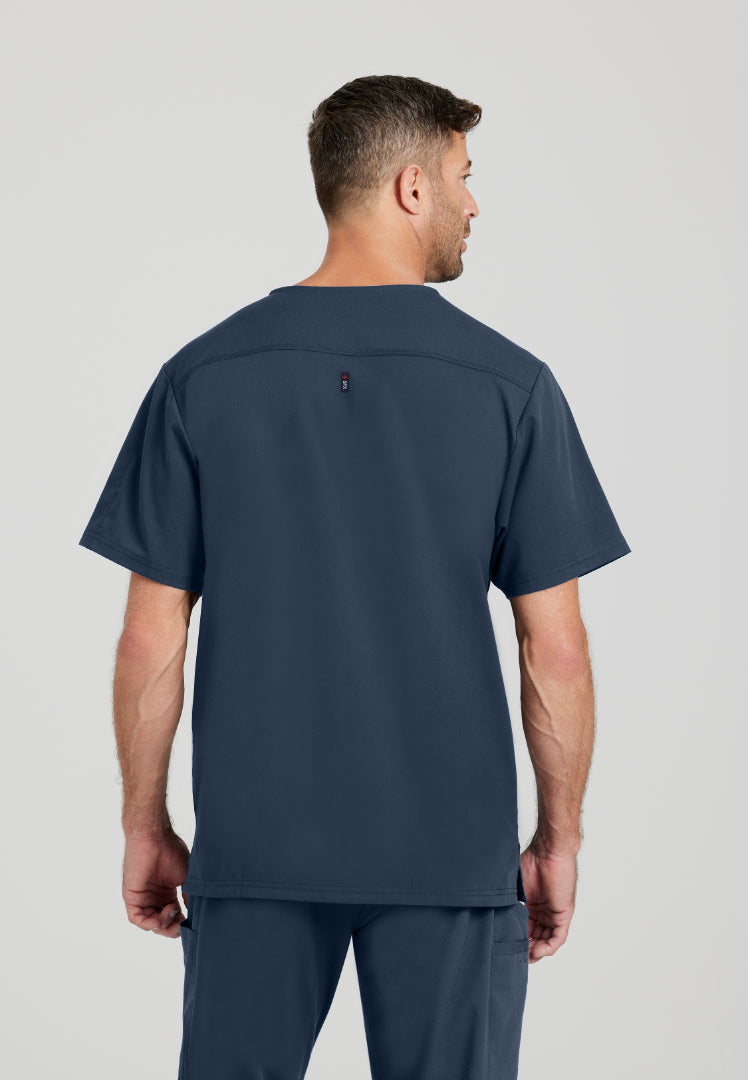 Murphy 2-Pocket V-Neck Scrub Top - Steel
