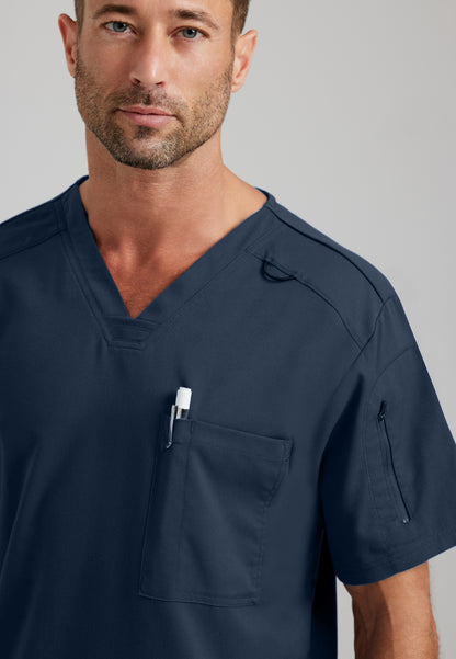 Murphy 2-Pocket V-Neck Scrub Top - Steel