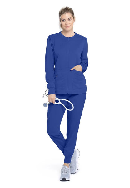 Grey's Anatomy™ Spandex Stretch "Eden" 5-Pocket Mid-Rise Jogger Scrub Pant - Galaxy - The Uniform Store