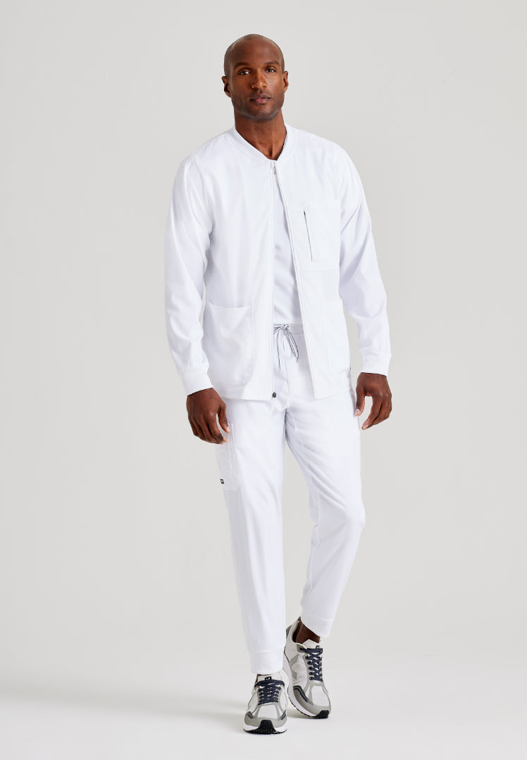 React 5-Pocket Warm-Up Jacket - White