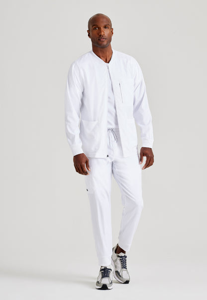 React 5-Pocket Warm-Up Jacket - White