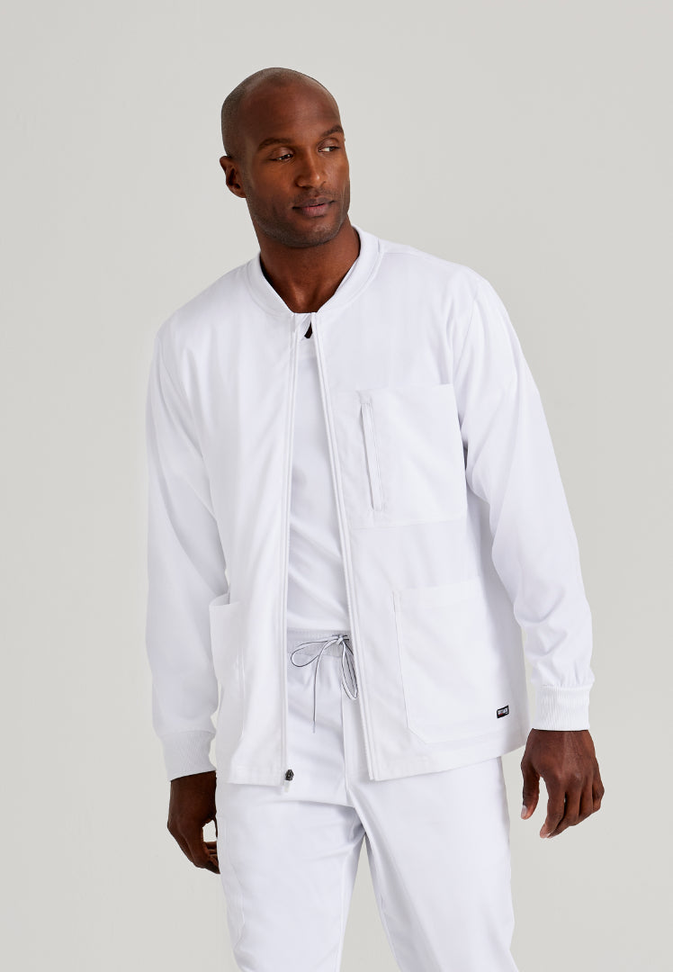 React 5-Pocket Warm-Up Jacket - White