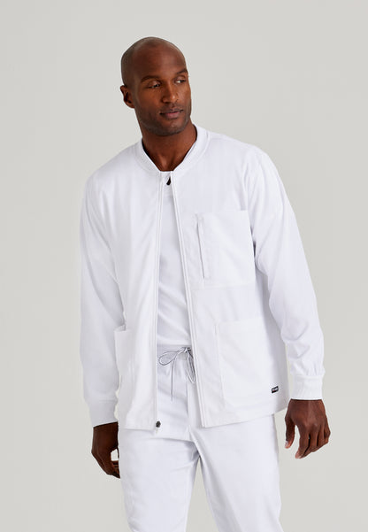 React 5-Pocket Warm-Up Jacket - White