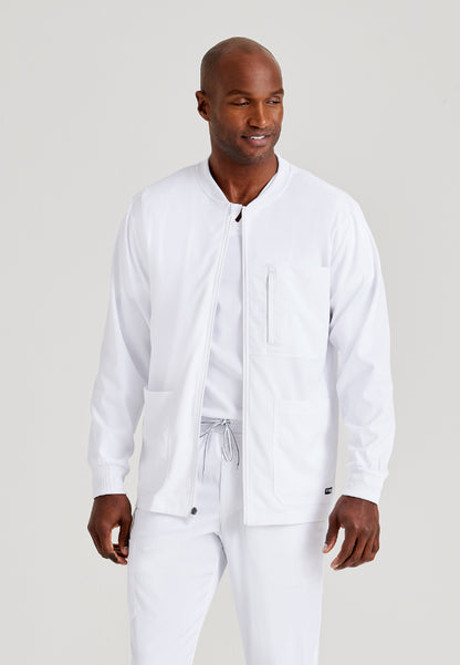 React 5-Pocket Warm-Up Jacket - White