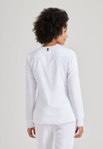 Gianna 5-Pocket Warm-Up Jacket - White