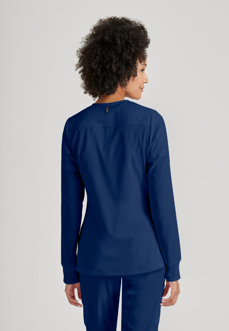 Gianna 5-Pocket Warm-Up Jacket - Indigo