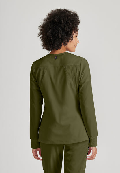 Chaqueta de abrigo Gianna de 5 bolsillos - Verde oliva