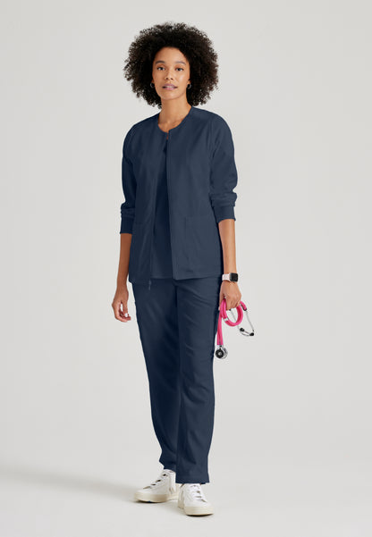 Chaqueta de calentamiento de 5 bolsillos Gianna - Acero