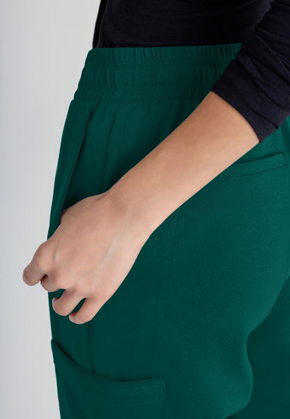 Terra 6-Pocket Mid-Rise Cargo Pant - Hunter Green