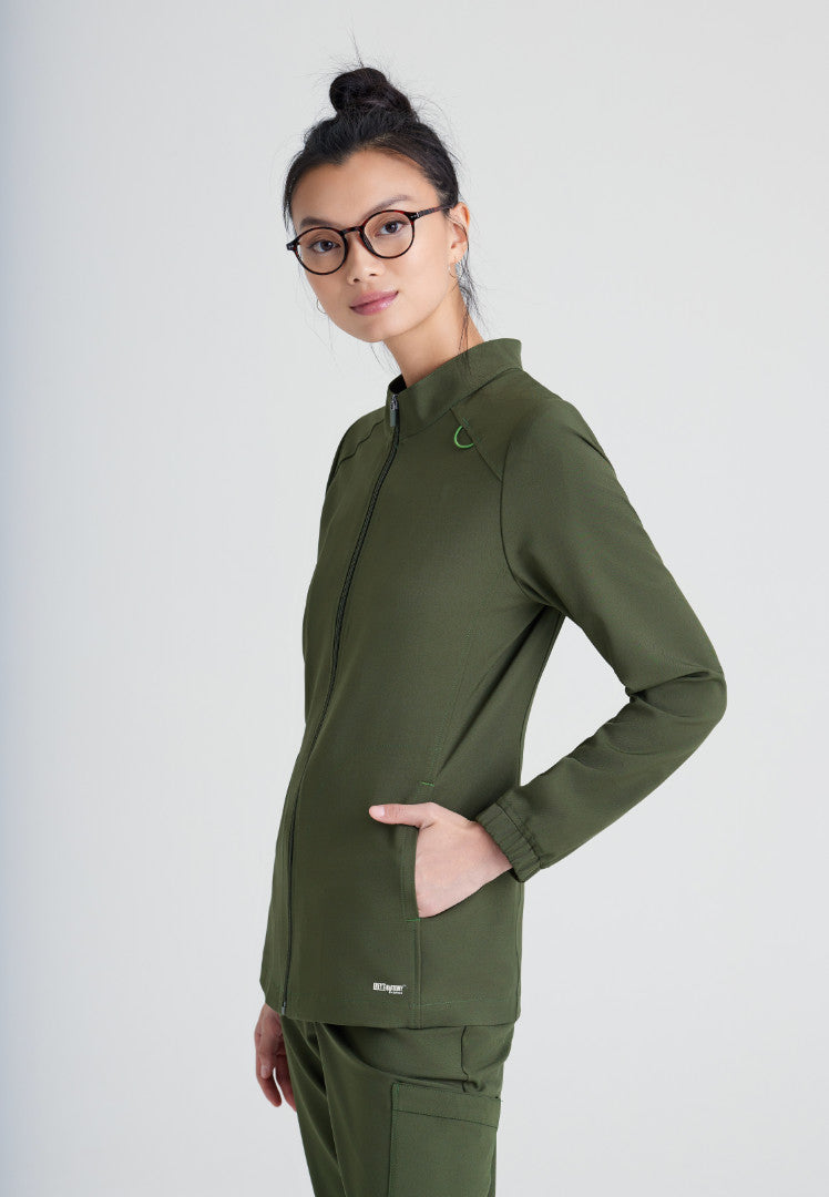 Virtue 3-Pocket Warm-Up Jacket - Fern
