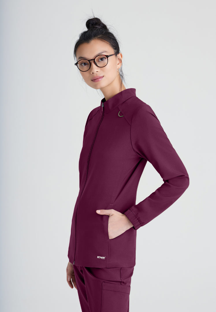 Virtue 3-Pocket Warm-Up Jacket - Wine