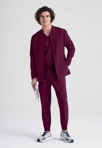 Cycle 3-Pocket Warm-Up Jacket - Wine