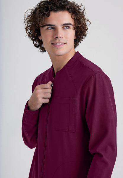 Cycle 3-Pocket Warm-Up Jacket - Wine