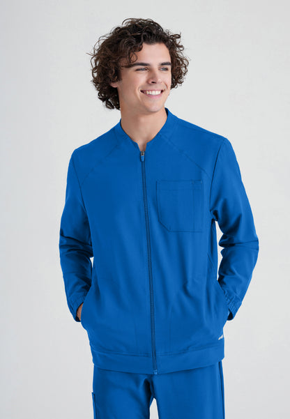 Cycle 3-Pocket Warm-Up Jacket - New Royal