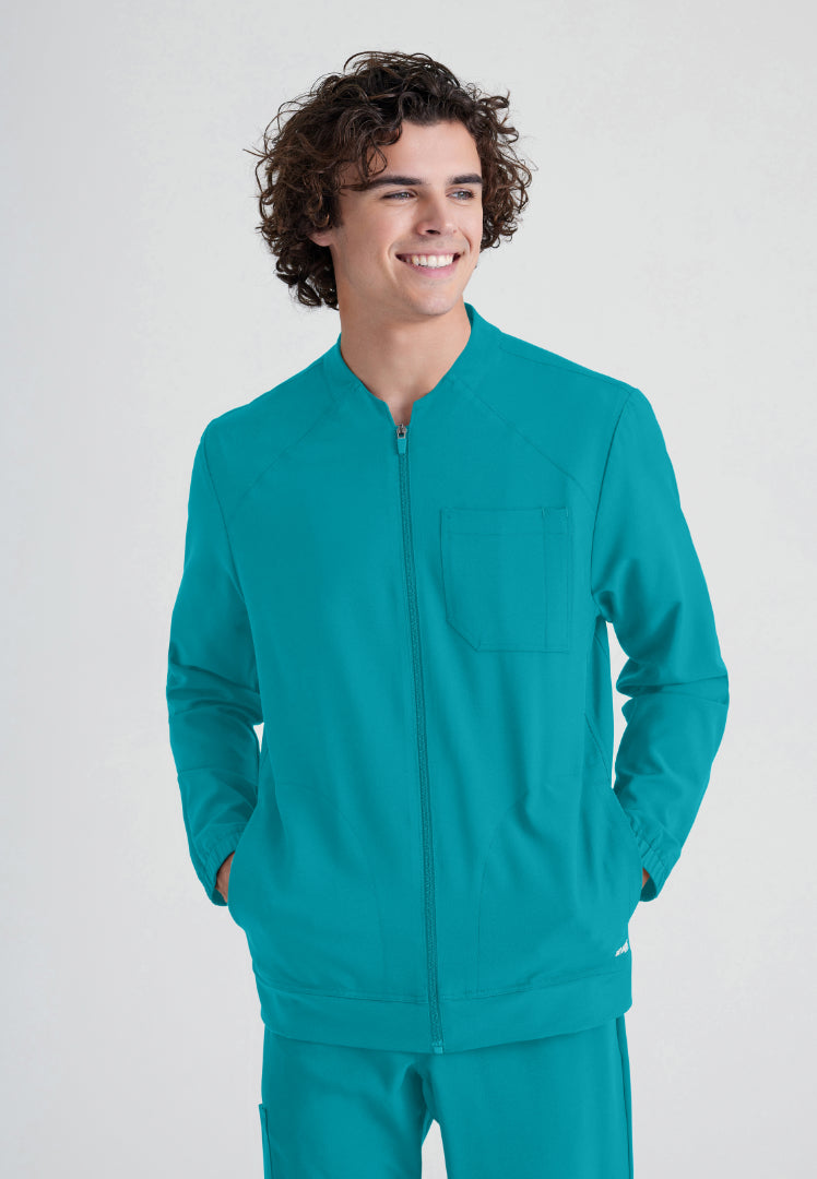 Cycle 3-Pocket Warm-Up Jacket - Teal