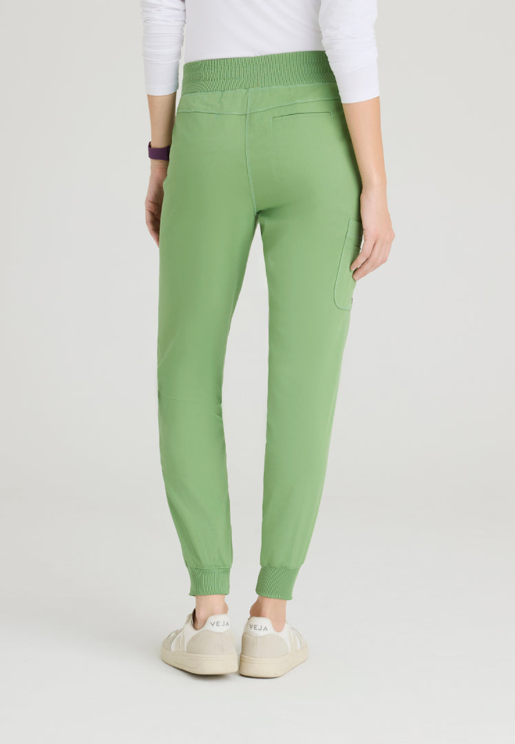 Pantalon de jogging Eden à 5 poches et taille mi-haute - Basilic doux