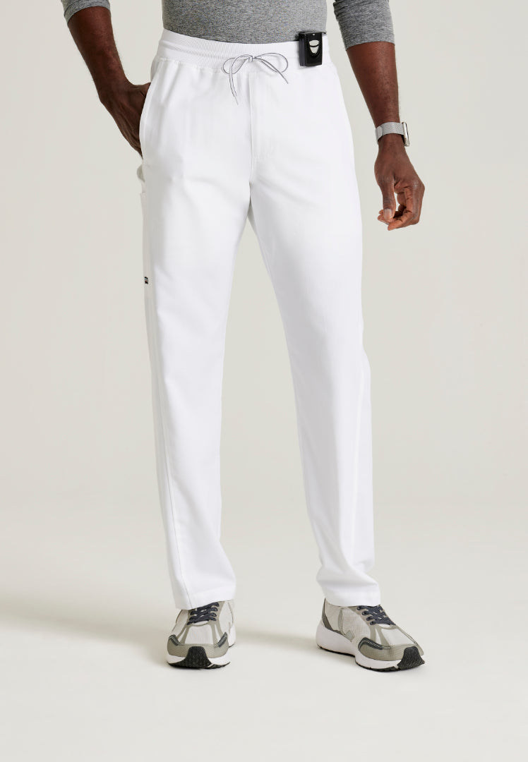 Hudson 6-Pocket Scrub Pant - White