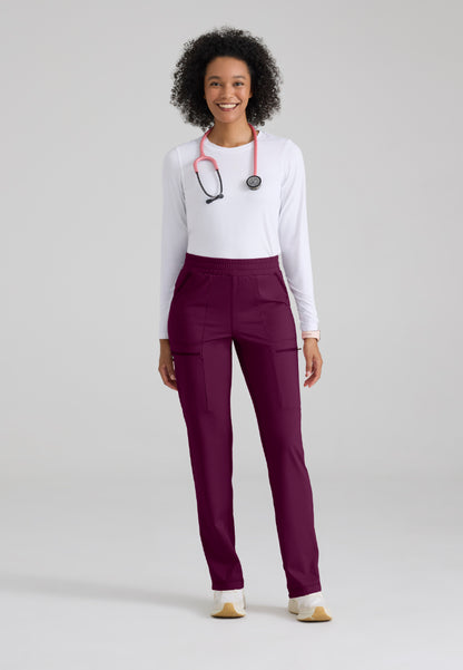 Momentum 6-Pocket Straight Leg Pant - Wine