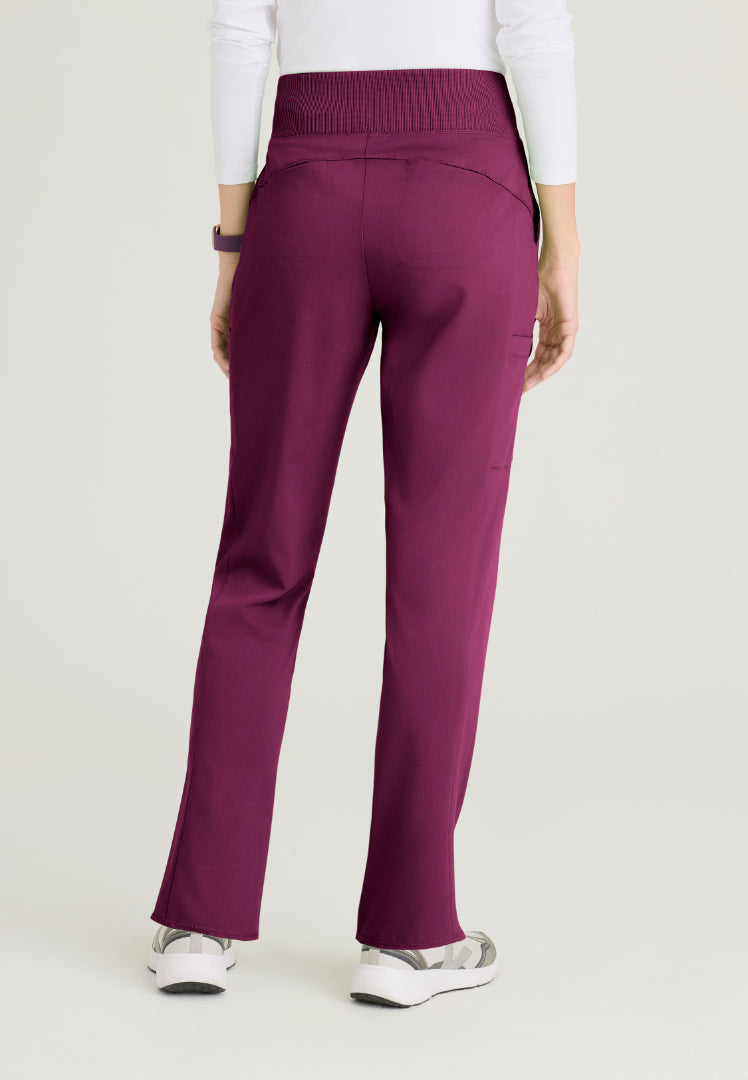 Renee 6-Pocket Cargo Scrub Pant - Wine