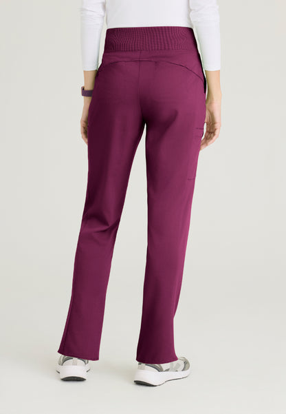 Renee 6-Pocket Cargo Scrub Pant - Wine