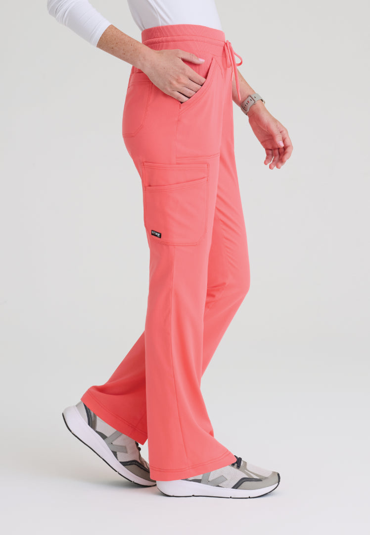 Kristi 7-Pocket Cargo Pant - Coral Bloom