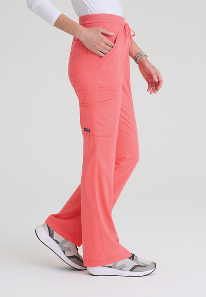Kristi 7-Pocket Cargo Pant - Coral Bloom