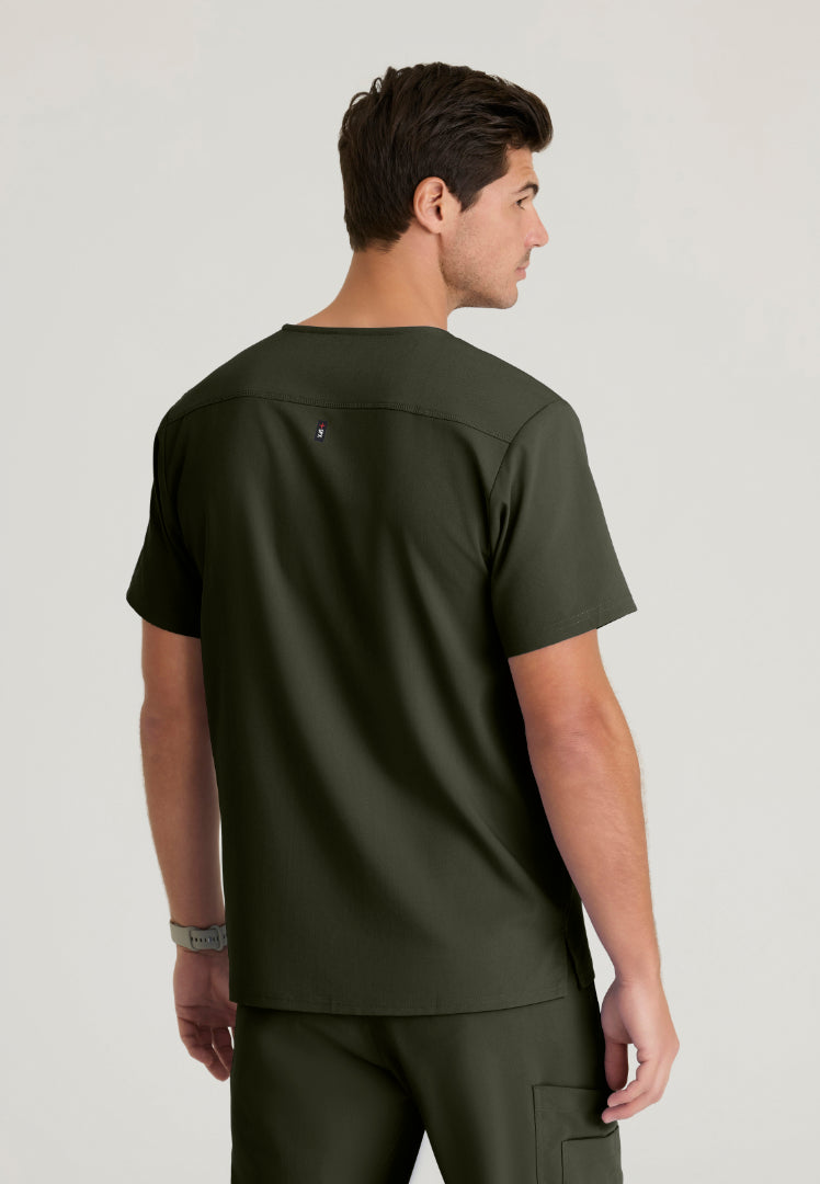 Murphy 2-Pocket V-Neck Scrub Top - Olive