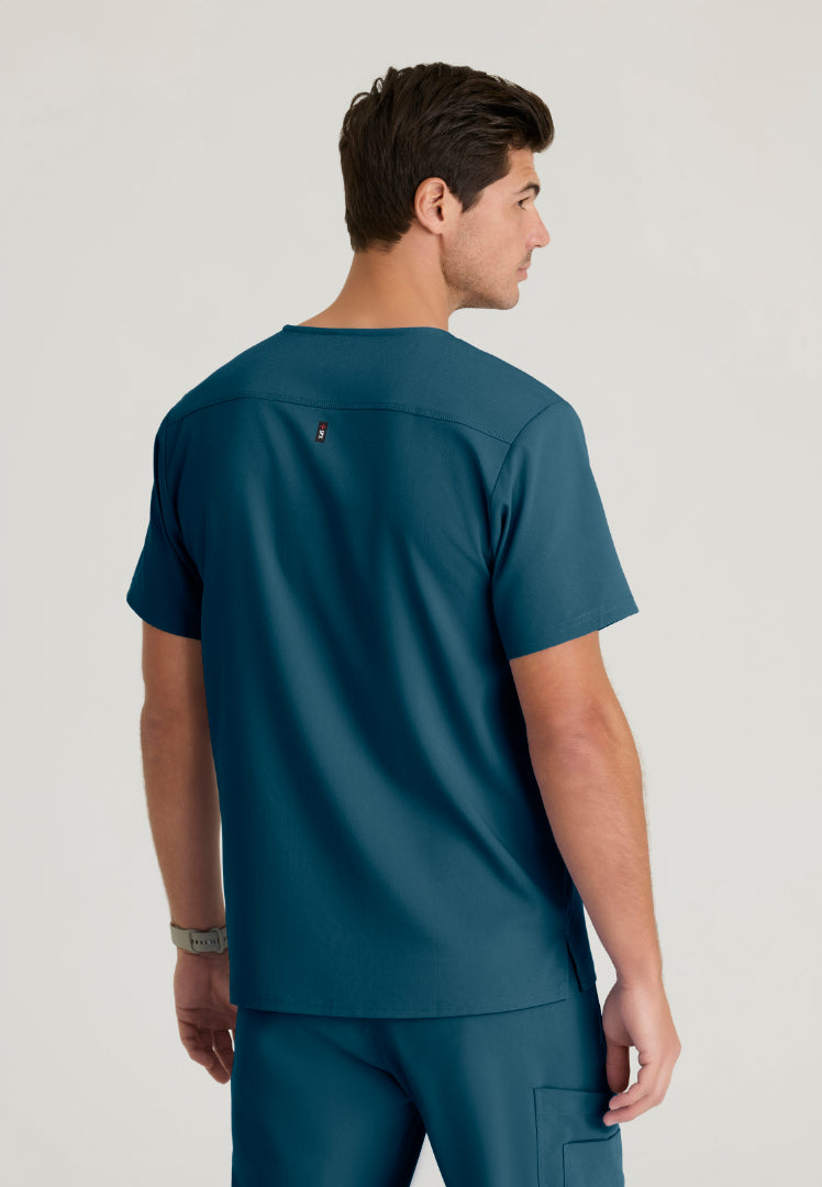 Murphy 2-Pocket V-Neck Scrub Top - Bahama