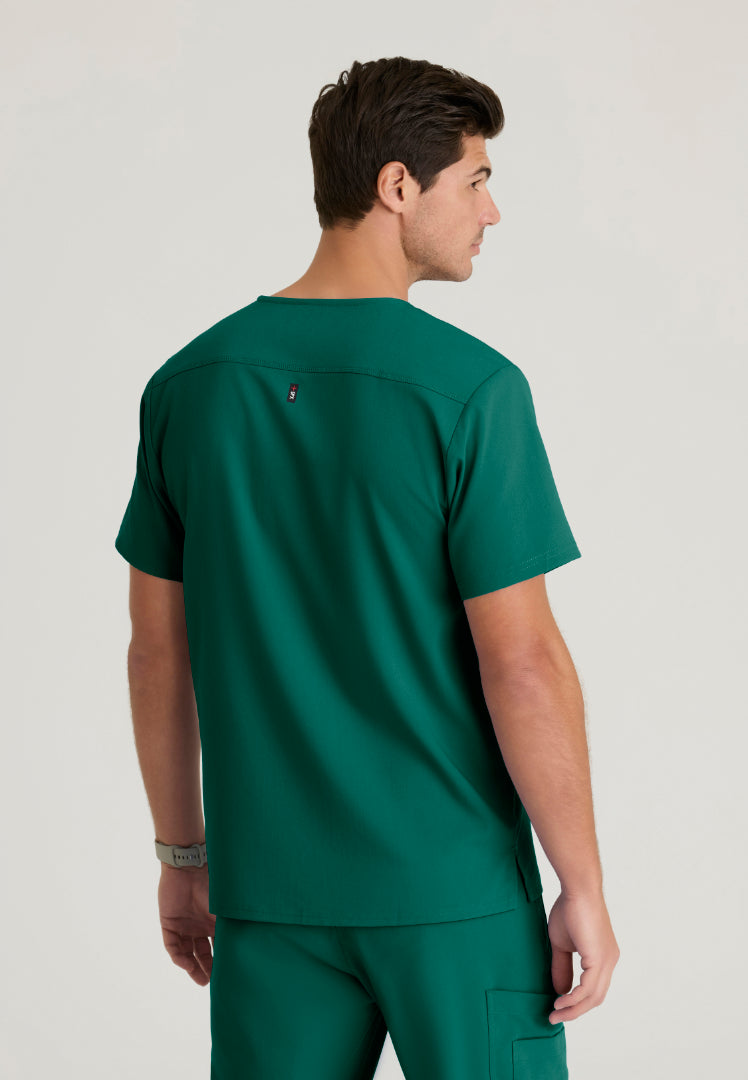 Murphy 2-Pocket V-Neck Scrub Top - Hunter