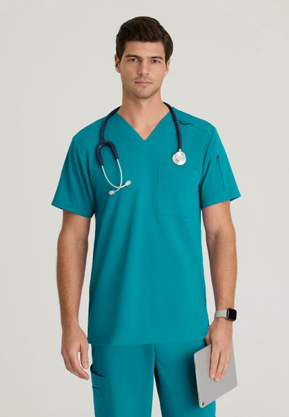 Murphy 2-Pocket V-Neck Scrub Top - Teal