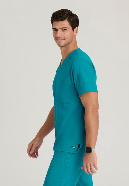 Murphy 2-Pocket V-Neck Scrub Top - Teal