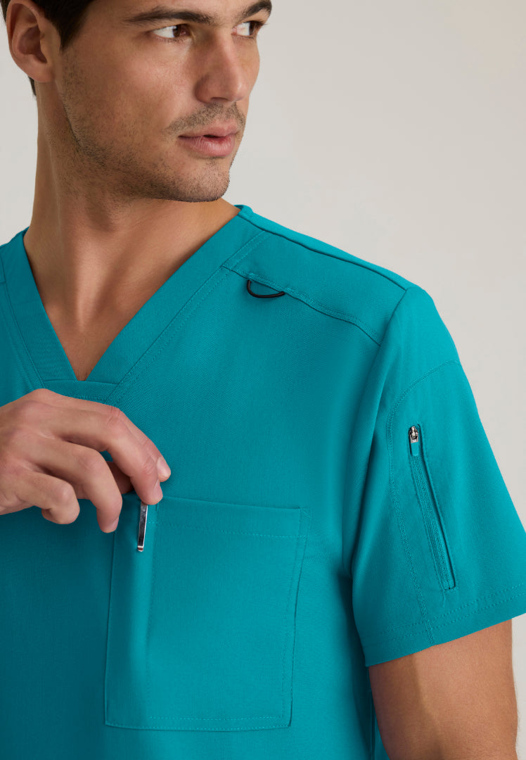 Murphy 2-Pocket V-Neck Scrub Top - Teal