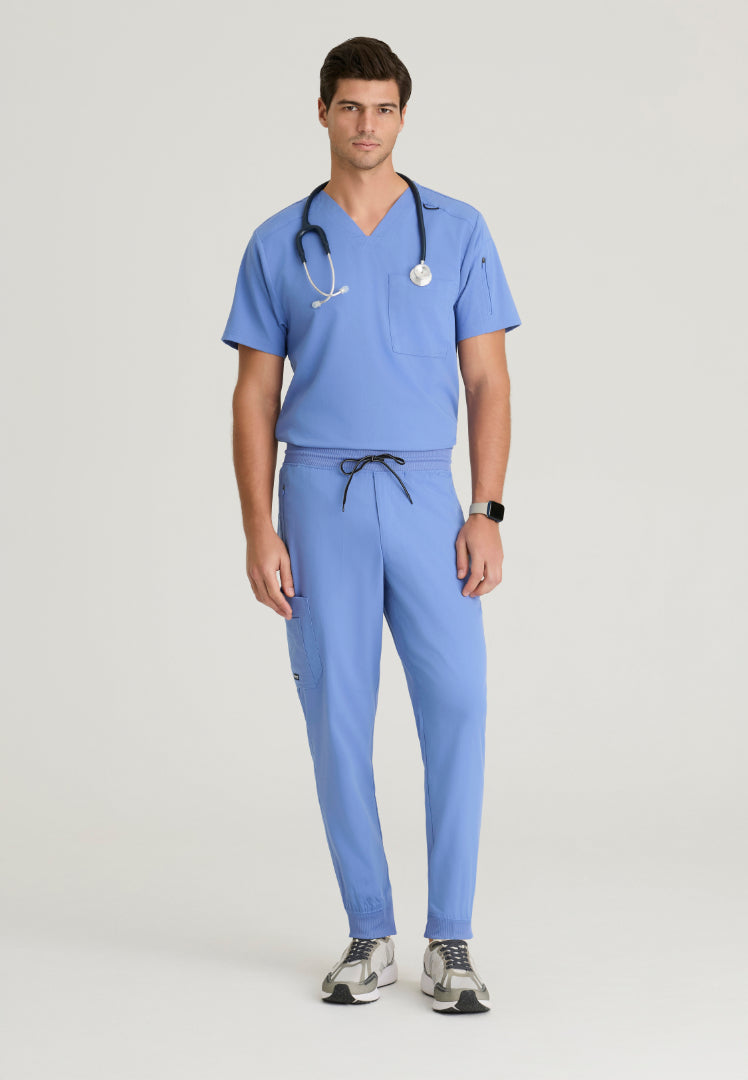 Murphy 5-Pocket Jogger Scrub Pant - Ciel