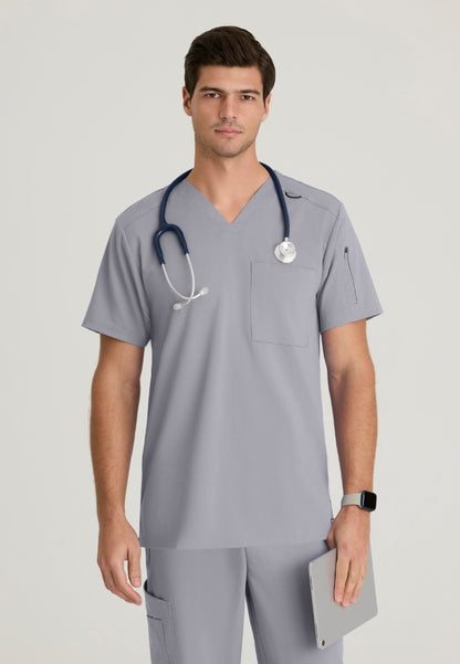Murphy 2-Pocket V-Neck Scrub Top - Moonstruck