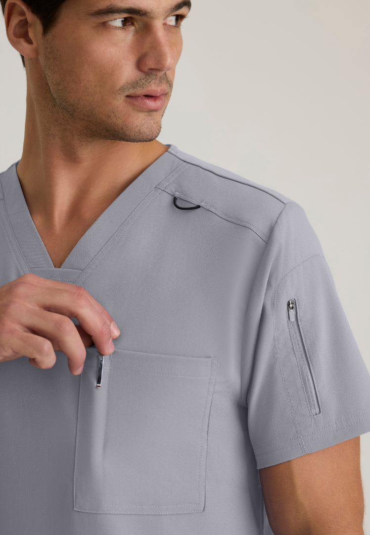 Murphy 2-Pocket V-Neck Scrub Top - Moonstruck