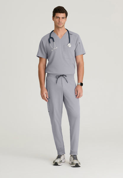 Murphy 2-Pocket V-Neck Scrub Top - Moonstruck