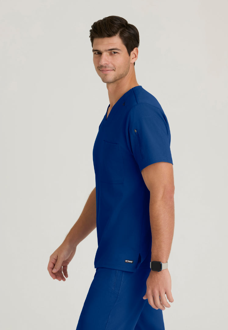 Murphy 2-Pocket V-Neck Scrub Top - Galaxy