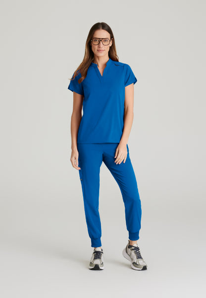 Blusa médica de dos bolsillos Avery - New Royal