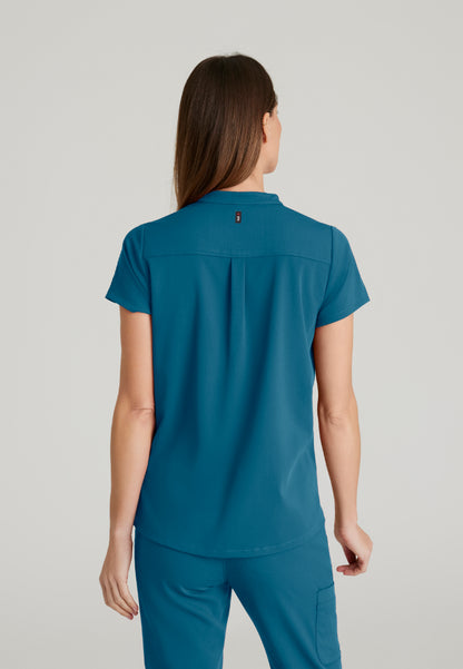 Blusa médica de dos bolsillos Avery - Bahama