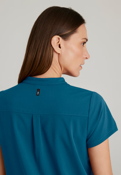 Blusa médica de dos bolsillos Avery - Bahama