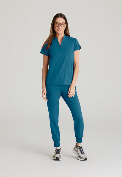 Blusa médica de dos bolsillos Avery - Bahama
