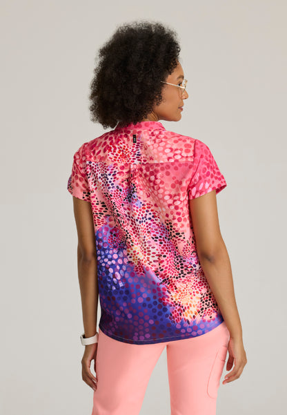 Avery 2-Pocket Scrub Top - Summer Whispers