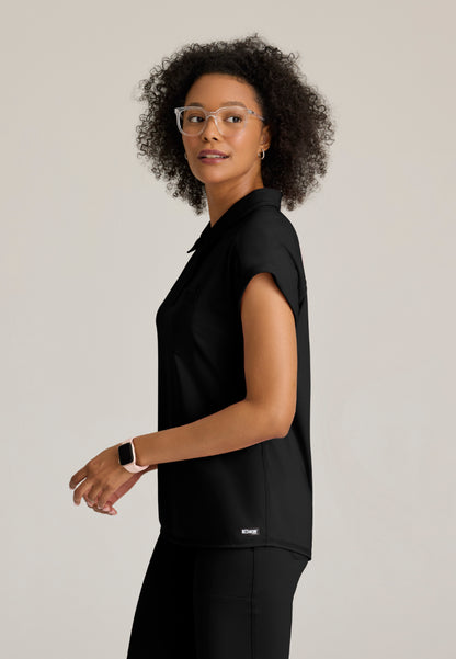 Haut à col et poche en tricot extensible « Renew » pour femme de Grey's Anatomy - Noir