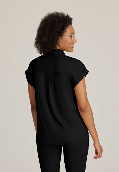Haut à col et poche en tricot extensible « Renew » pour femme de Grey's Anatomy - Noir