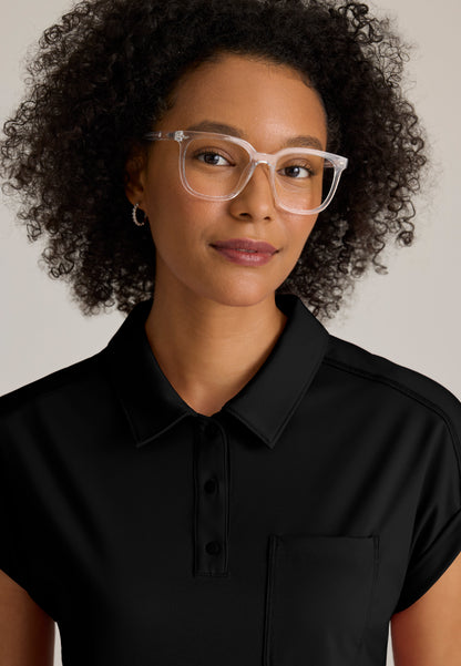 Haut à col et poche en tricot extensible « Renew » pour femme de Grey's Anatomy - Noir