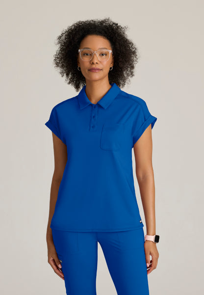 Haut à col et poche en tricot extensible « Renew » pour femme de Grey's Anatomy - New Royal