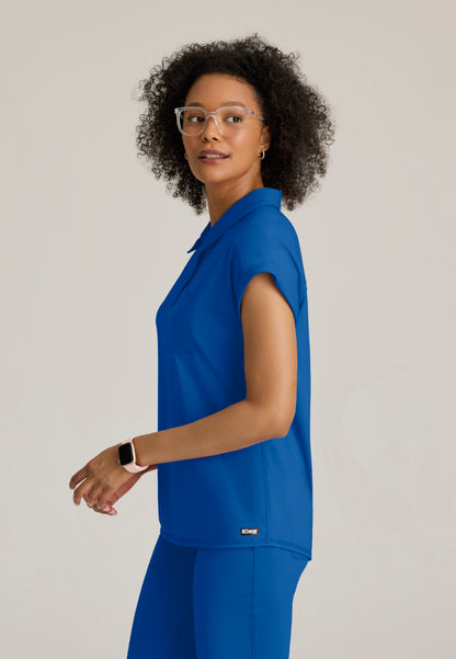 Haut à col et poche en tricot extensible « Renew » pour femme de Grey's Anatomy - New Royal