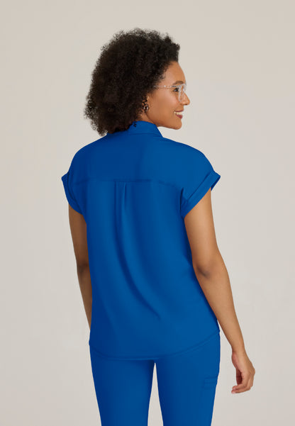 Haut à col et poche en tricot extensible « Renew » pour femme de Grey's Anatomy - New Royal