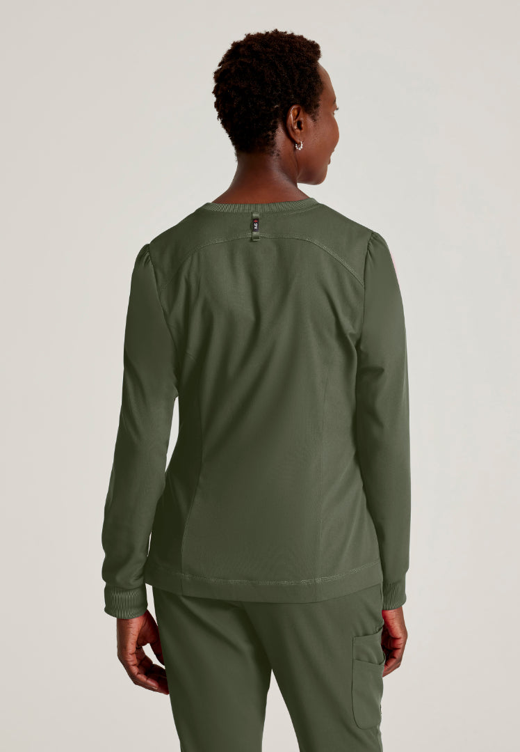 Millie 3-Pocket Scrub Jacket - Olive